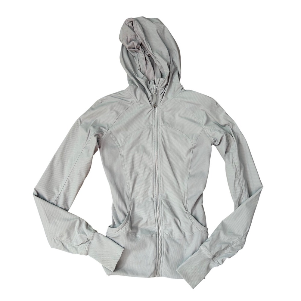 Lululemon reversible define hooded full zip jacket light blue 4 dance studio